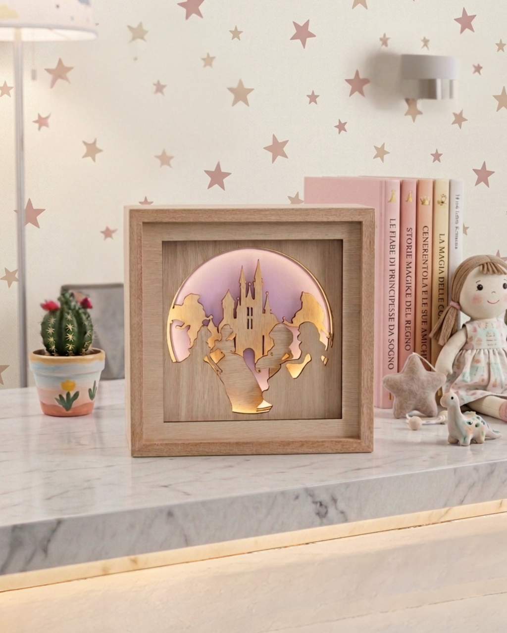 Lampada Shadowbox " Principesse"