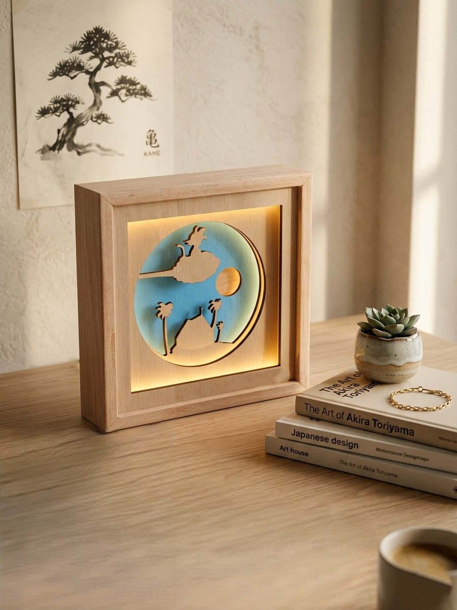Lampada Shadowbox "Dragon Ball"