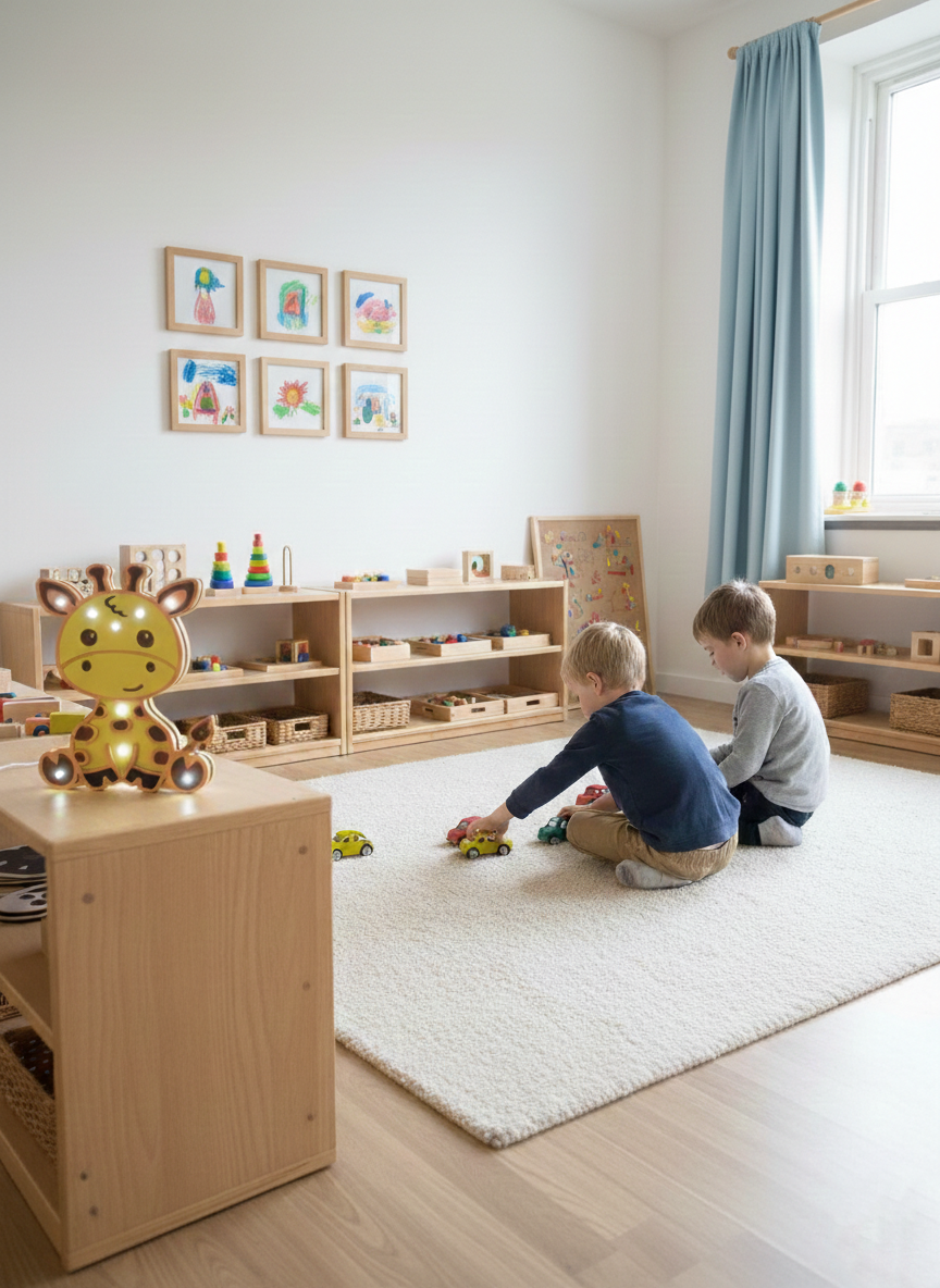 Lampada Rilievo Giraffa