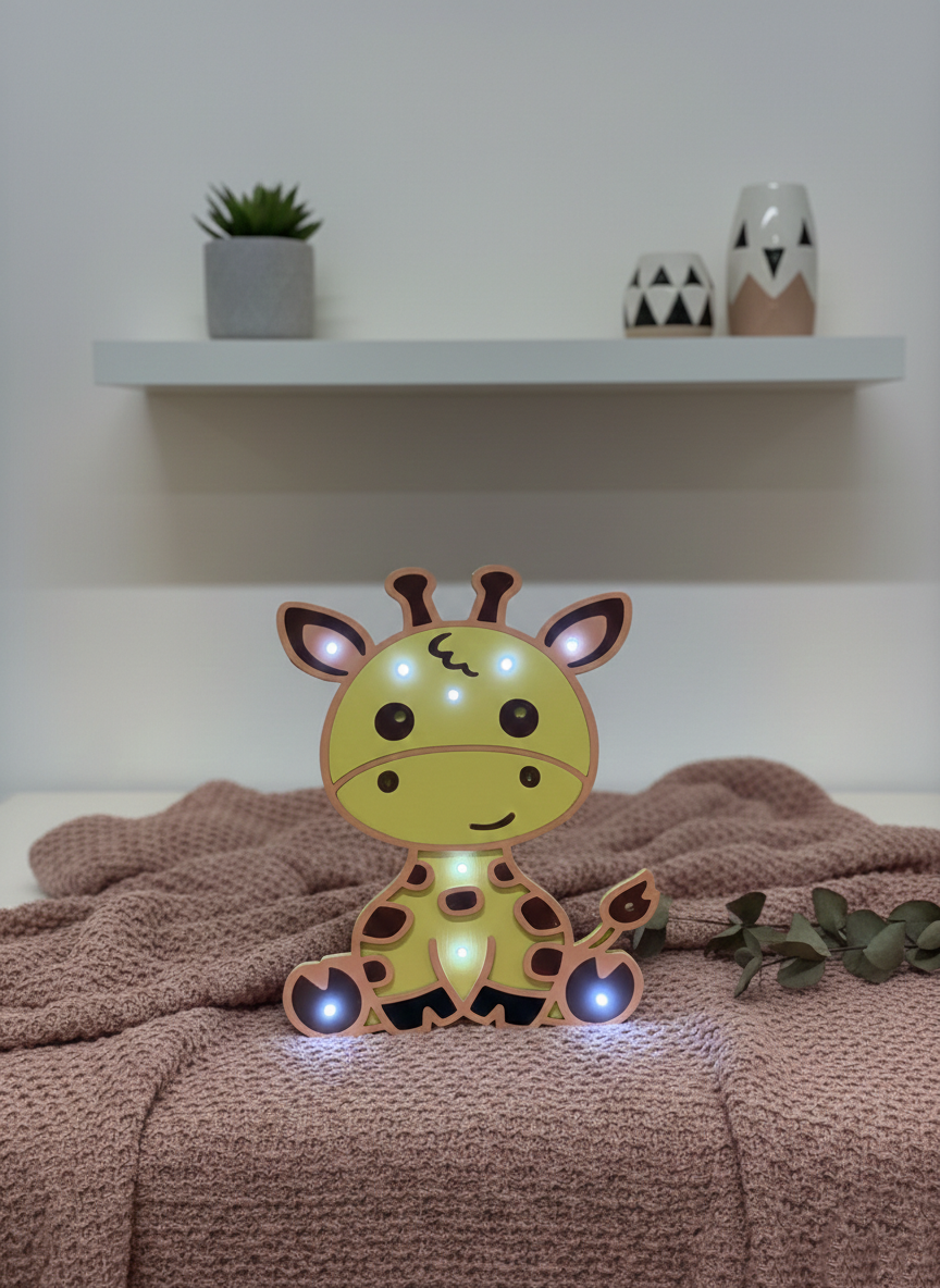 Lampada Rilievo Giraffa