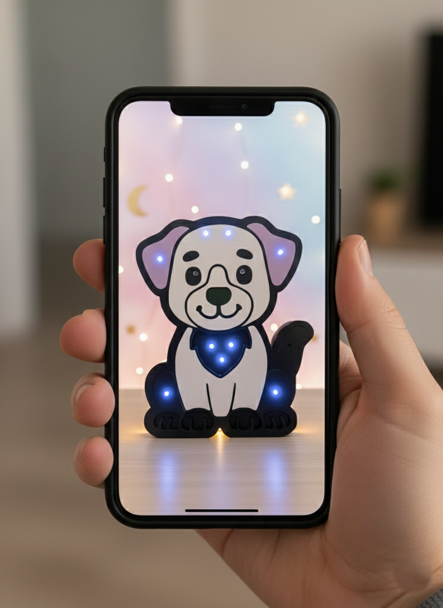 Lampada Rilievo Cagnolino