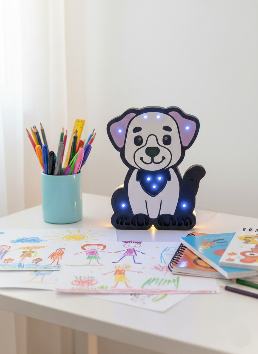 Lampada Rilievo Cagnolino