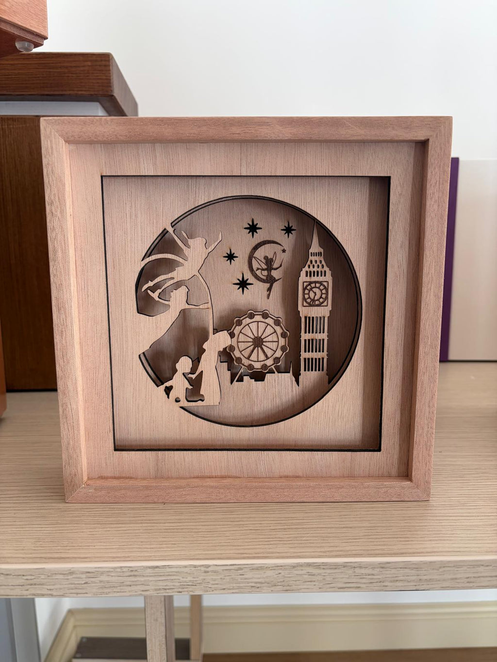Lampada Shadowbox " Peter Pan "