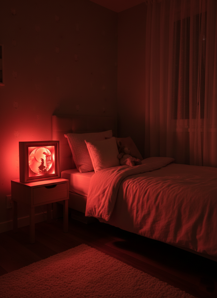 Lampada Shadowbox "Jasmine e Aladin "